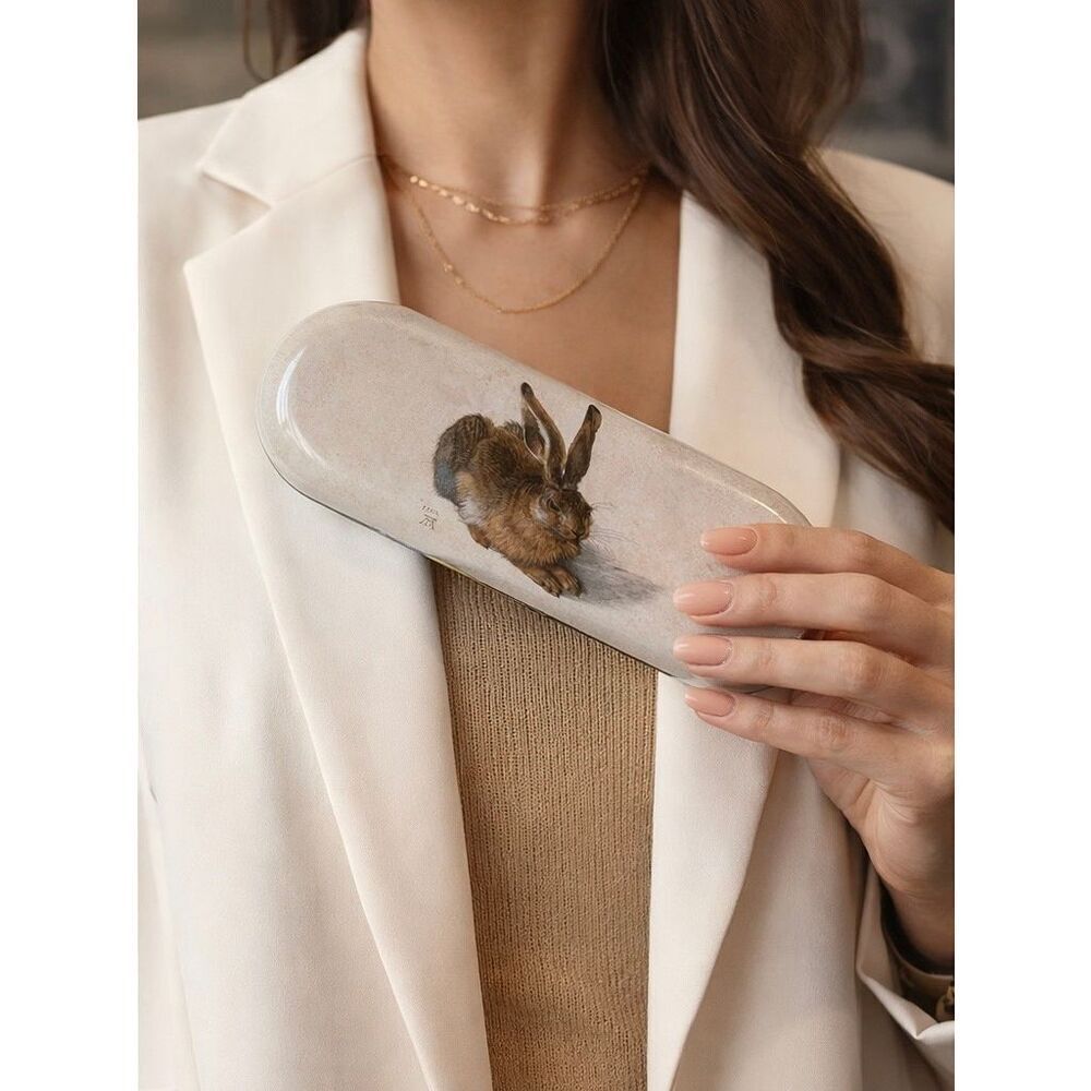 Albrecht Dürer Young Hare Eyeglass Case | Art Glasses Holder Museum Style, New
